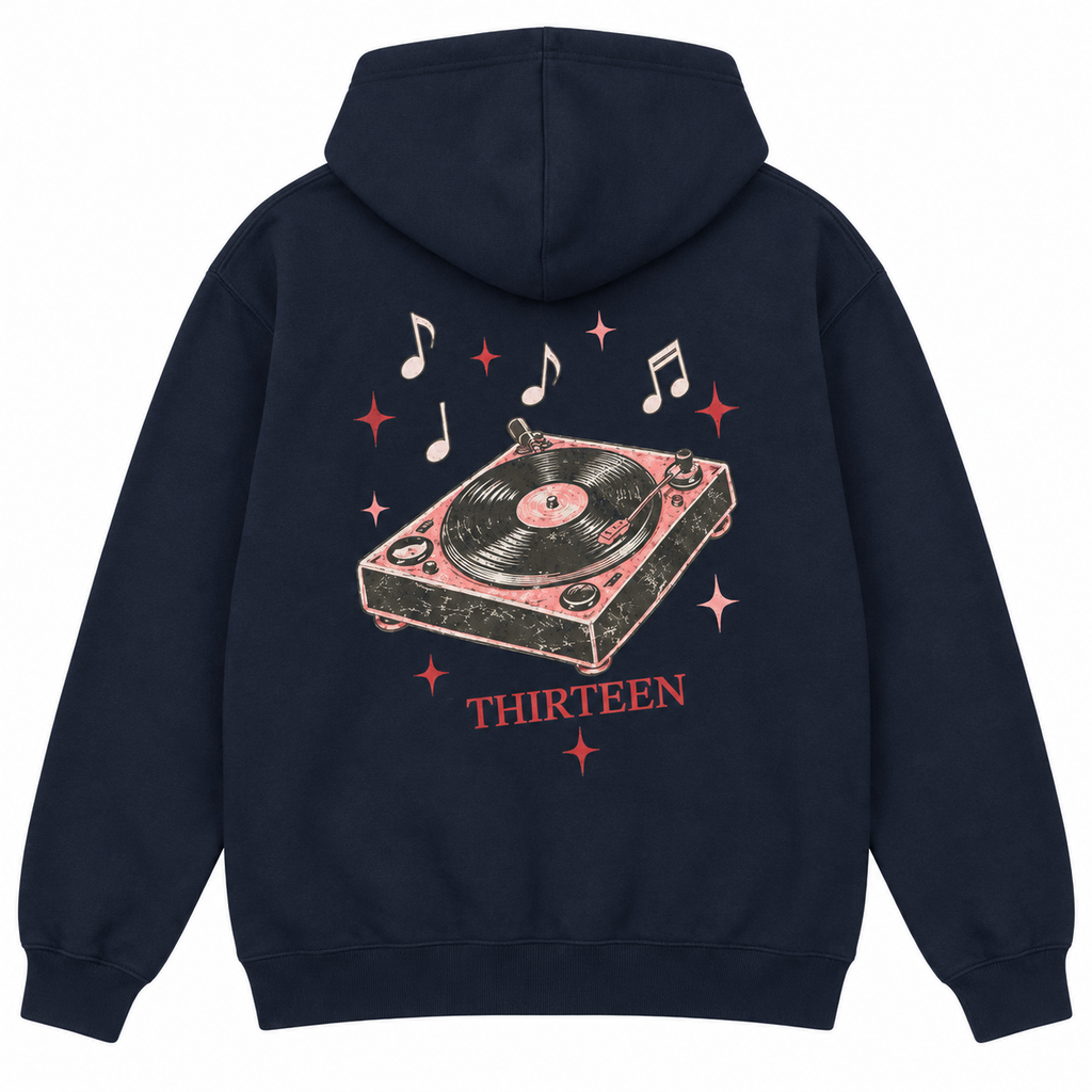 Sudadera Thirteen Tornamesa Retro Azul Marino