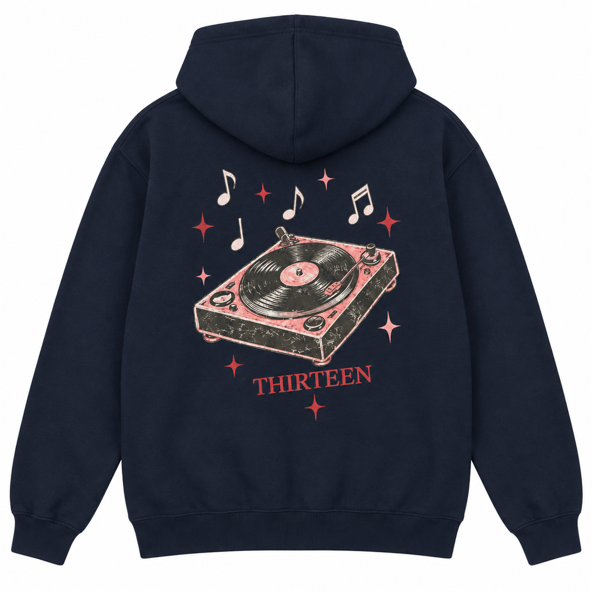 Sudadera Thirteen Tornamesa Retro Azul Marino