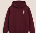 Sudadera con capucha, color, vino, colección fiesta
