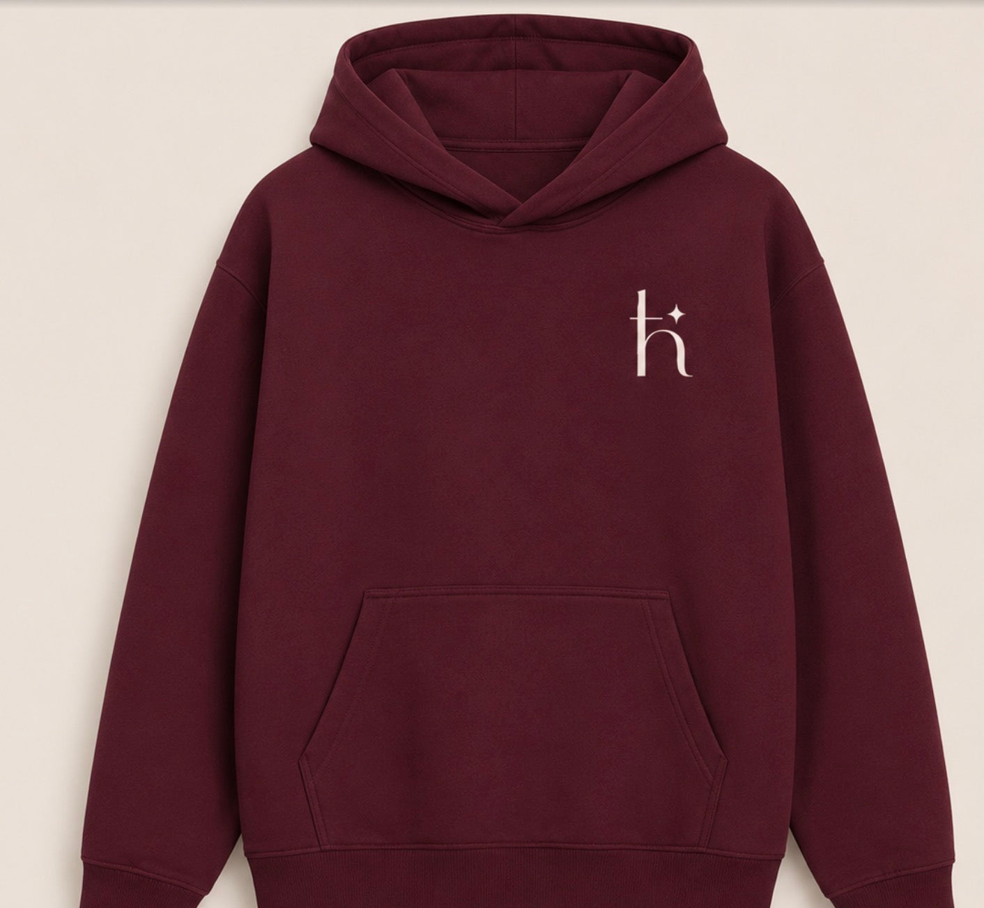 Sudadera con capucha, color, vino, colección fiesta