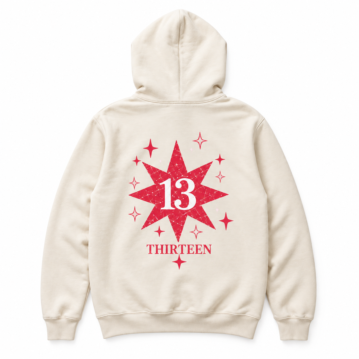 Sudadera Estrella 13 Crema – THIRTEEN