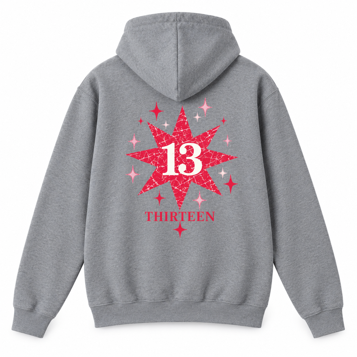 Sudadera Estrella 13 Gris – THIRTEEN