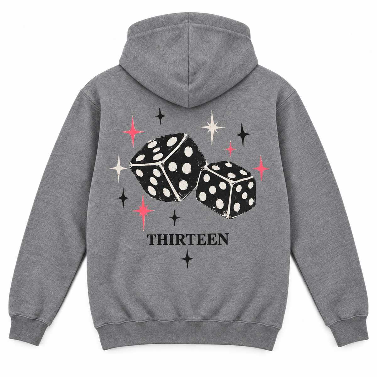 Sudadera Dados Retro Gris – THIRTEEN